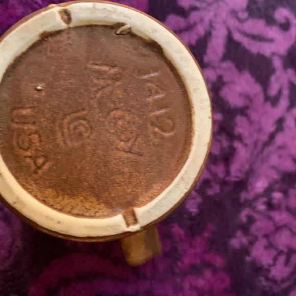 VINTAGE MCCOY BROWN USA CANYON MESA STONEWAR COFFEE MUG - Picture 5 of 5